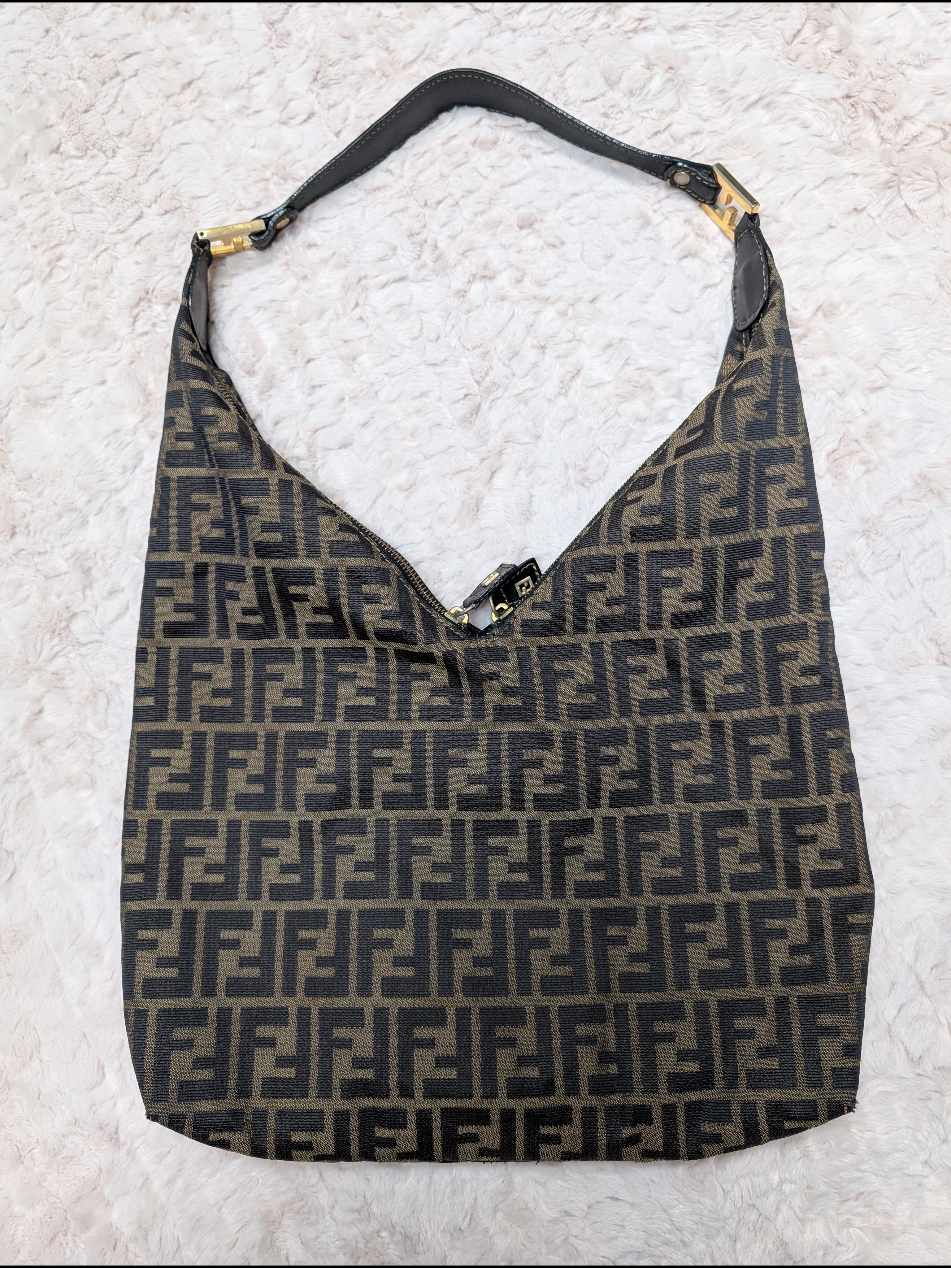 Fendi Vintage Zucca Hobo Bag
